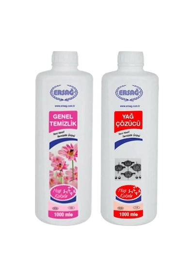Ersağ Genel Temizleyici 1 L + Yağ Çözücü 1 L