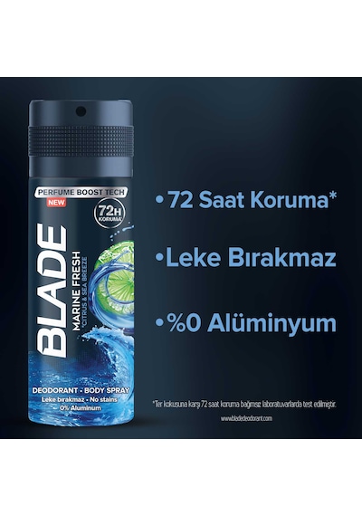 Blade Marine Fresh Erkek Sprey Deodorant 3 x 150 ML
