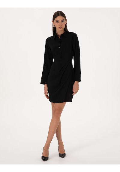Pierre Cardin Kadın Siyah Elbise Dokuma 50318220-vr046 Siyah