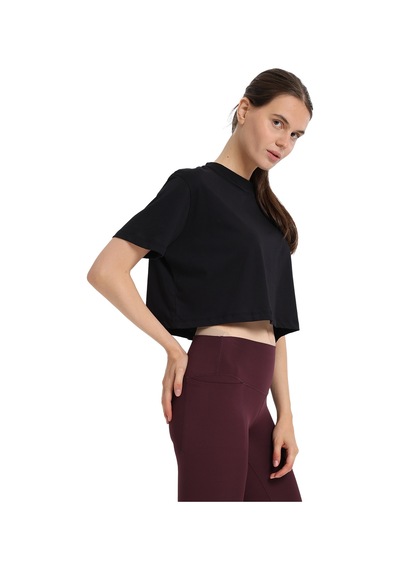 Sportive Sedona Cropped Kadın Siyah Günlük Stil T-shirt 25kk1034-syh 1776541 SIYAH