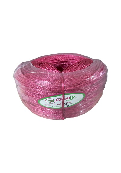 Favori İp Halat Fh03 Pp Naylon Burgulu Örgü Çamaşır İpi - Pembe - 100 Metre - 5 Adet Diğer