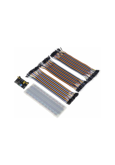 120 Parça 200 Mm Jumper Kablo Seti + Breadboard + Regülatör