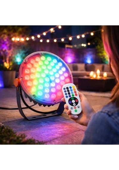 50w Rgb Yuvarlak Projektör