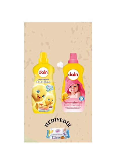 Çamaşır Deterjanı 1500 Ml Konsantre Yumuşatıcı 1200 Ml Bahar Ninnisi