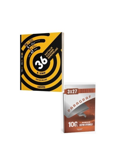 Hız 2027 8. Sınıf Fen Bilimleri 36 Haftalık Kazanım Denemeleri+ Anla Kazan Paragraf