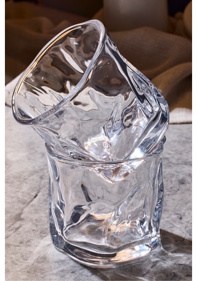 Piero 2'li Kristal Cam Bardak 200 Ml Seffaf Seffaf