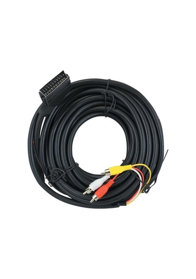 Scart 4 Rca Tos Ses ve Görüntü Kablosu 10 Metre
