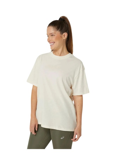 Kadın Bej Günlük Stil T-shirt Krem