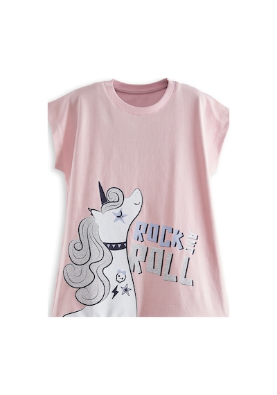 Unicorn Rock Kız Çocuk Ekose Elbise
