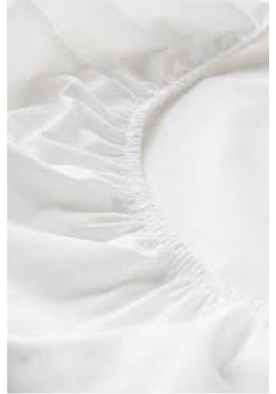Bebesi Oyun Parkı Yatağı İçin 70x110+10 Cm Micro Fitted Lastikli Alez Beyaz