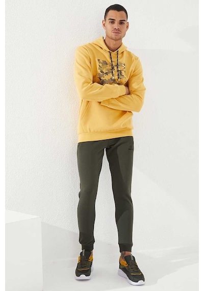 Tommy Life Hardal Kamuflaj Desen Baskılı Standart Kalıp Kapüşonlu Erkek Sweatshirt - 87884 HARDAL Tommy Life Hardal Kamuflaj Desen Baskılı Standart Kalıp Kapüşonlu Erkek Sweatshirt - 87884 HARDAL