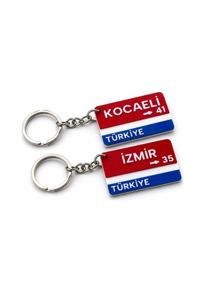 Şehir Tabela Anahtarlık 3d Baskı Dekoratif Hediye Aksesuar