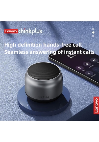 Lenovo K30 Wireless Bluetooth Speaker With Bass Emulates The Metal Texture Of Car İnterior And Ou...