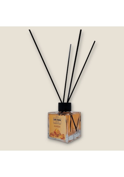 Amber Bambu Çubuklu Oda Kokusu 100 Ml Cam Şişe
