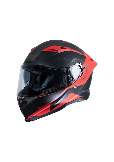 Origine Force Techno Kapalı Kask Siyah - Kırmızı