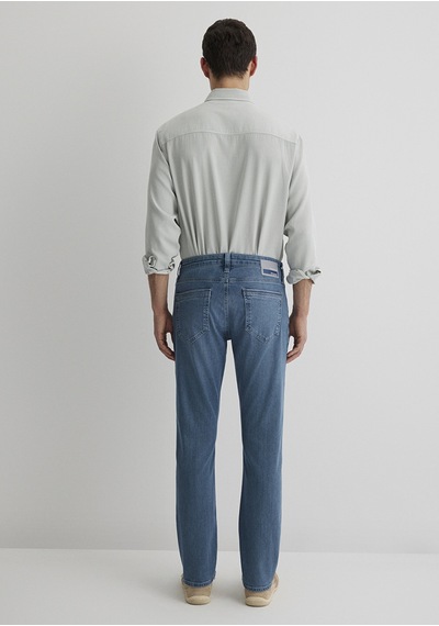 Mavi - Jake Premium Blue Puslu İndigo Mavisi Jean Pantolon 0042287839 Gece Mavisi