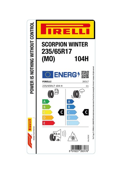 Pirelli 235/65 R17 104H Scorpion Winter Mo Kış Lastiği 2025