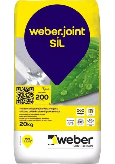 Weber Joint Sil Silikonlu Derz 2 KG Açık Gri