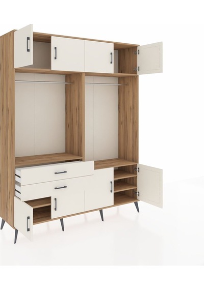 Hyperion Gardrop 7 Raflı 2 Çekmeceli 2 Askılı 176x44x221 Çam-aytaşı Aytaşı Hyperion Gardrop 7 Raflı 2 Çekmeceli 2 Askılı 176x44x221 Çam-aytaşı Aytaşı