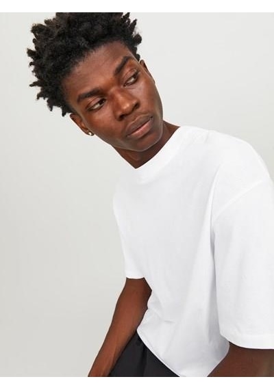 Jack & Jones Jjebradley Tee Ss O-neck Noos White-white Beyaz