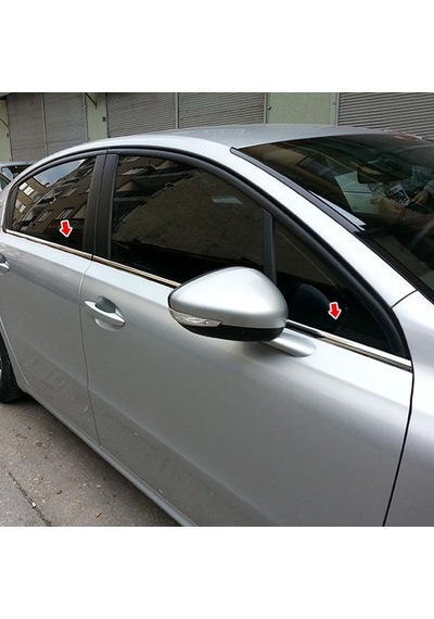 Peugeot 508 Krom Cam Çıtası Paslanmaz Çelik 2011 Ve Üzeri