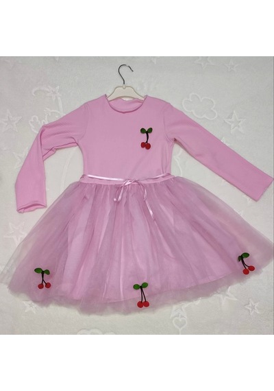 Alfa Expres 5-6-7 Yaş Kiraz Desenli Kurdela Kuşaklı Astarlı Uzun Kollu Kız Çocuk Tütü Elbise Pembe Pembe Alfa Expres 5-6-7 Yaş Kiraz Desenli Kurdela Kuşaklı Astarlı Uzun Kollu Kız Çocuk Tütü Elbise Pembe Pembe