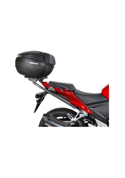 Sh39 Motosiklet Arka Çanta 39 Litre Kapasite Top Case Motor Çantası Siyah