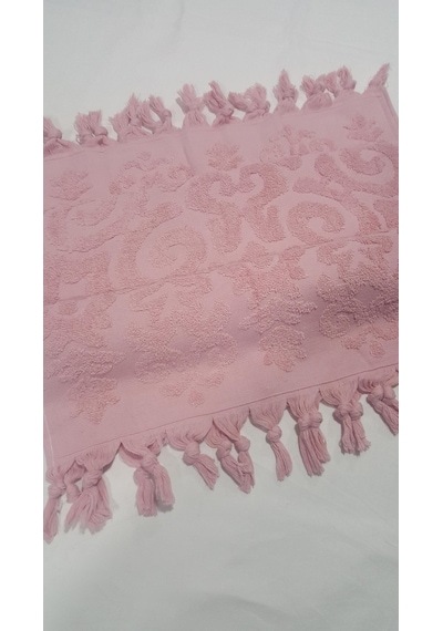 El Bağlamalı Saçaklı El Havlusu 50x90 Cm Gül Kurusu