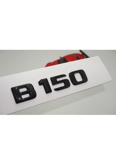 B 150 Bagaj Parlak Siyah ABS 3M 3D Yazı Logo