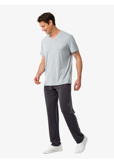 Blackspade Erkek V Yaka T-shirt 41014 - Gri