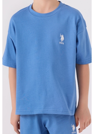 U.S. Polo Assn. Erkek Çocuk Mavi Bermuda Takımı 5274-43657 Mavi