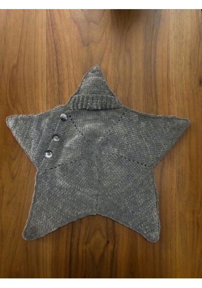 Kozababy Handmade Yıldız Model Kapüşonlu Bebek Battaniyesi - Kadife Örgü Düğmeli Bebek Uyku Tulumu Ve Kundak Gri Kozababy Handmade Yıldız Model Kapüşonlu Bebek Battaniyesi - Kadife Örgü Düğmeli Bebek Uyku Tulumu Ve Kundak Gri