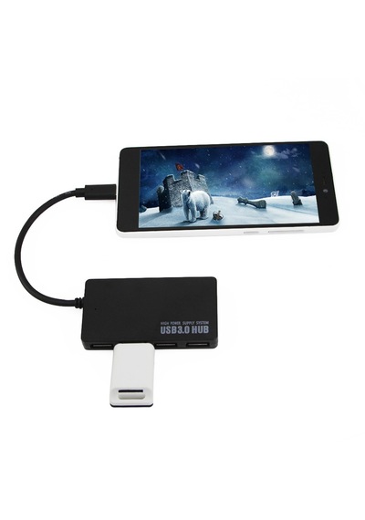 Alfais 4856 Type C Usb 3.1 4 Port Usb 3.0 2.0 Hub Çoğaltıcı Çoklayıcı Dönüştürücü Switch