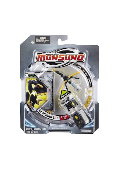 Monsuno Black Bullet Figür 1 Figür 1 Kart 1 Fırlatıcı Bi