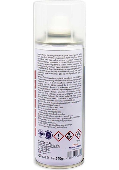 Vodaseal Nano Kumaş Koruyucu Sprey Şeffaf 200 Ml. 1 Adet