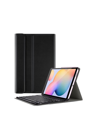 Samsung Uyumlu Tab S6 Lite P610 Bluetooth Klavyeli Standlı Kılıf-BKK1