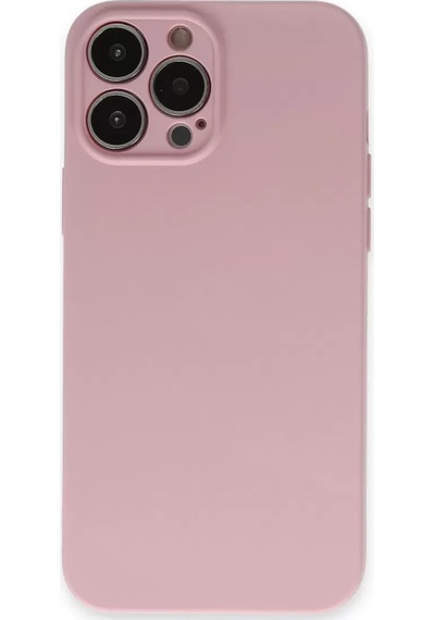 Newface Apple İphone 13 Pro Kılıf Nano İçi Kadife Silikon - Pembe