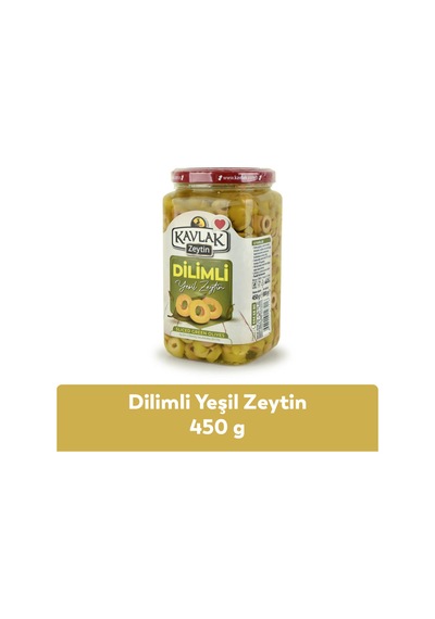 450 Gr Yeşil Dilimli Zeytin