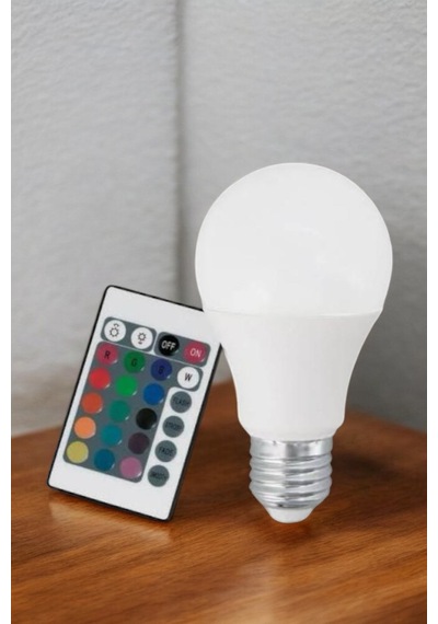 Rgb Led Lamba Led Işık Ampul Renk Değiştirebilen 100 Watt Diğer