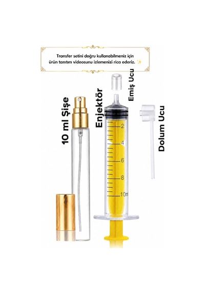 Aoz Kozmetik Parfüm Dolum Seti Doldurulabilir Mini Parfüm Şişesi Cep Parfüm Şişesi Taşınabilir Parfüm Şişesi 10Ml