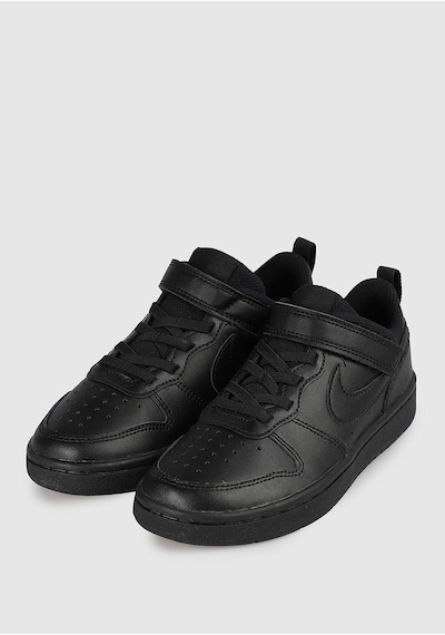 Nike Court Borough Low 2 Leather Sneaker Hakiki Deri Lastik İpli Bantlı Unisex Spor Ayakkabı Siyah Siyah Nike Court Borough Low 2 Leather Sneaker Hakiki Deri Lastik İpli Bantlı Unisex Spor Ayakkabı Siyah Siyah
