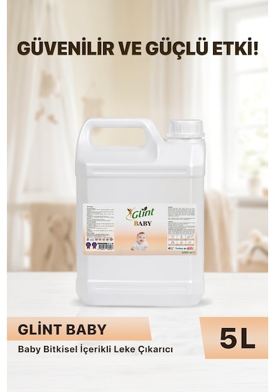 Glint Baby Bitkisel İçerikli Bebek Çamaşır Leke Çıkarıcı 5 L