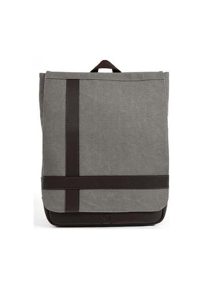 Baginn Kadın Sırt Çantası 35 22 Cm Kanvas Kumaş Laptop Bölmeli Business Sırt Çantası Okul Çantası Mega Bag Gri