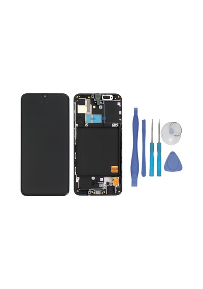 Tkgz Samsung Galaxy Uyumlu A40 Sm-a405 Dokunmatik -a- Kalite Çıtalı + Tamir Seti