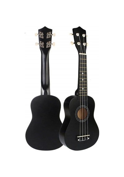 Soprano Siyah Ukulele Kılıf Askı Pena Sticker 54 Cm