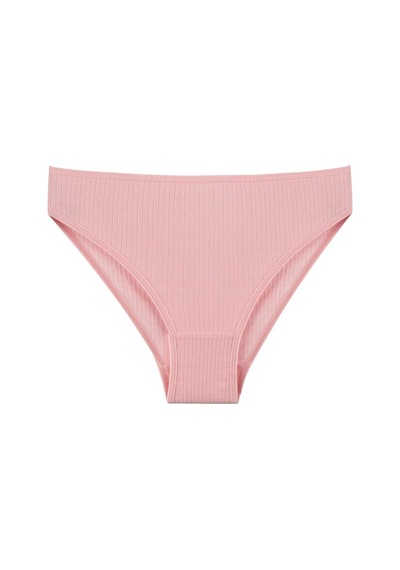 Nicoletta Kadın Külot 7 Li Paket Likralı Pamuklu Fitilli Kaşkorse Pembe