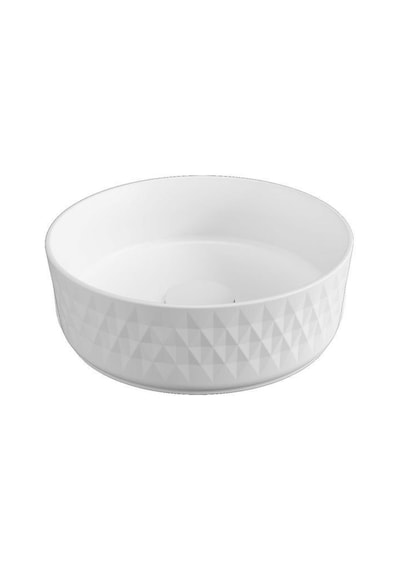Isvea Artısan Edition Rombo Tezgah Üzeri Lavabo 36CM Mat Beyaz