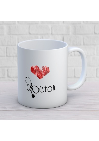14 Mart Tıp Bayramı Doctor Baskılı Kupa Bardak Beyaz