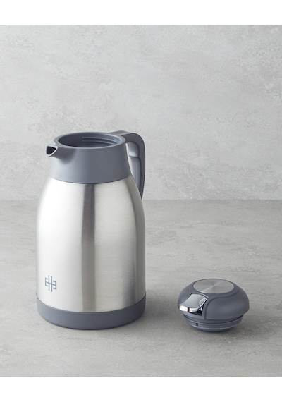 English Home Good Mood Temp Çelik Termos 2 Litre Gri Gri