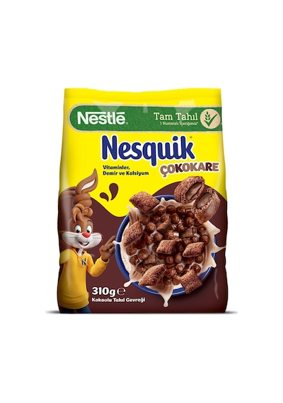 Nestle Nesquik Çokokare Çikolatalı Tahıl Gevreği 310 G - 5 Adet Tarı